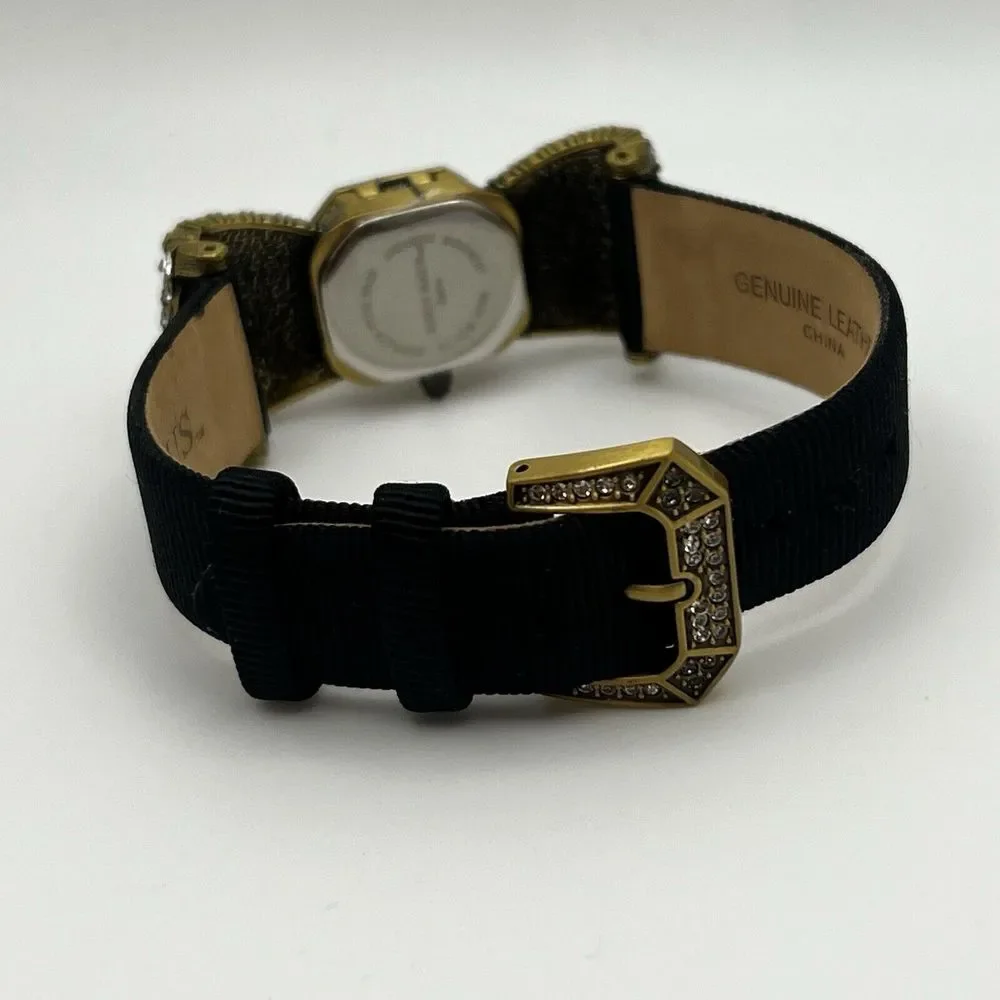 Heidi Daus Clear Swarovski Crystal‎ Bow Wristwatch - Needs Battery